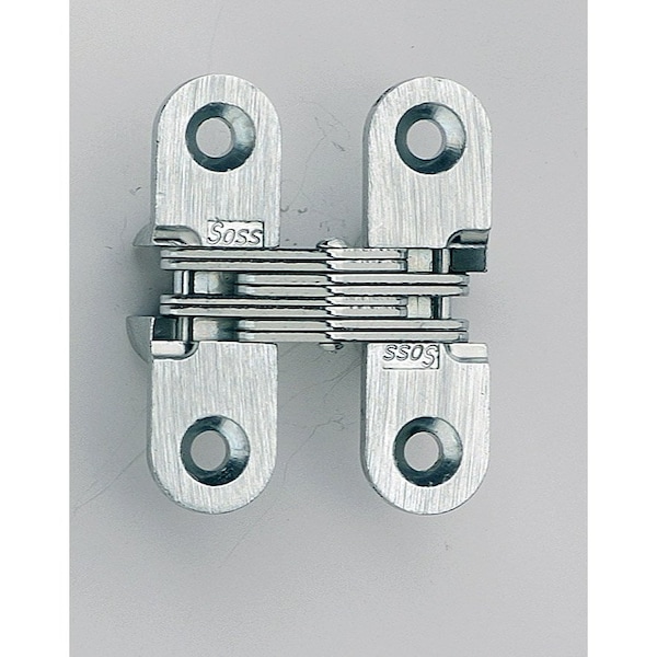 Universal Industrial Soss 1/2" x 1-3/4" Light Duty Invisible Hinge for 3/4" Doors Black Finish PR 203CUS19 - main